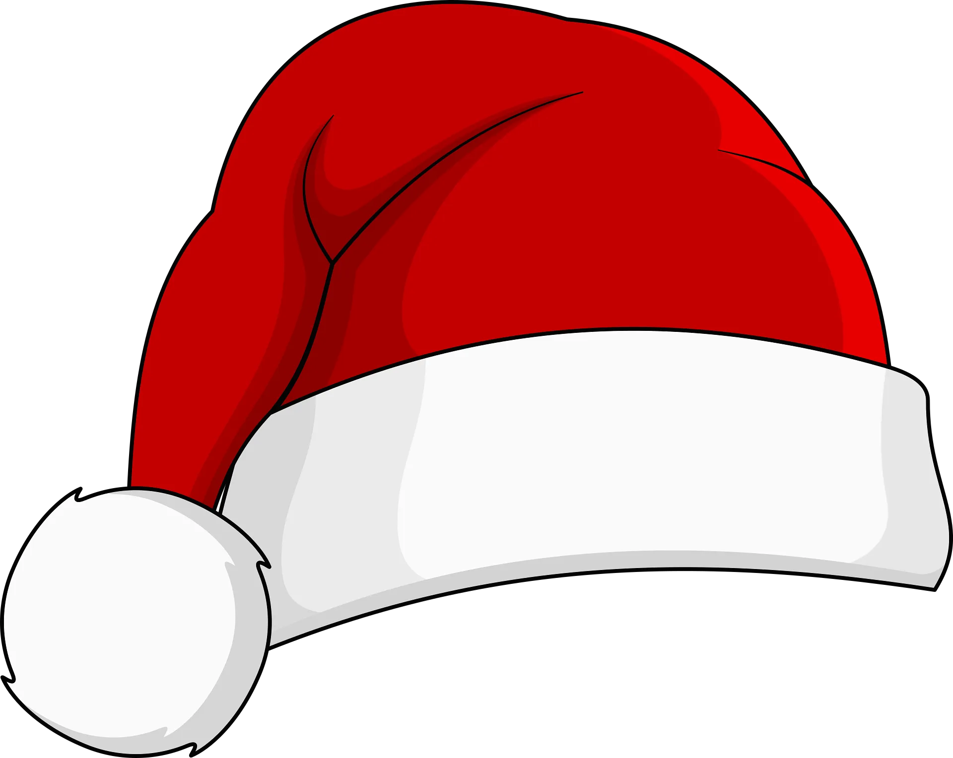 Santa Hat Christmas Red royalty-free vector graphic.